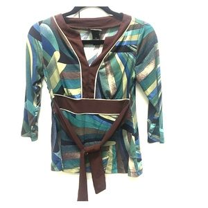 Geometric Print Top - XS
